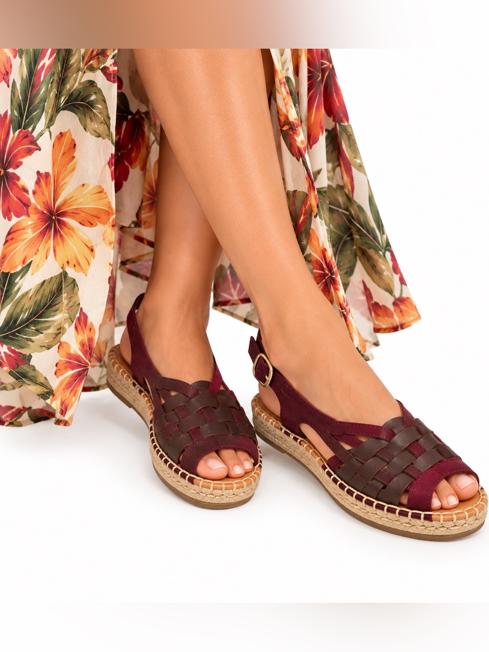 Free People Naguisa Etel Espadrille Sandals Womens SZ 6 Coastal Mediterranean